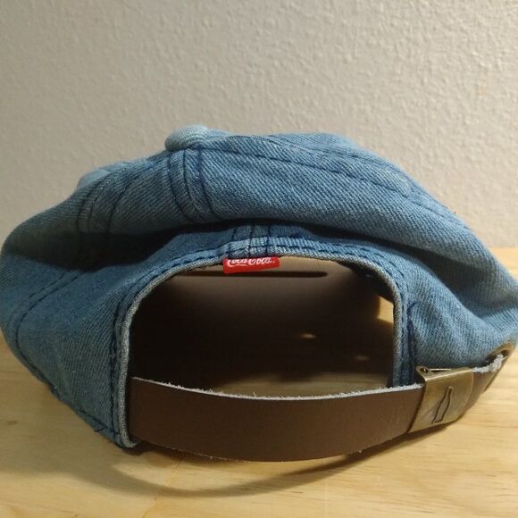 Vintage Coca-Cola Logo Denim Suede Brim Hat - Picture 4 of 6